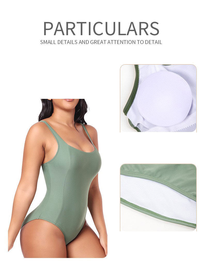 Women's One-Piece Binding Bikini Swimsuit with Adjustable Straps and Modern Fit