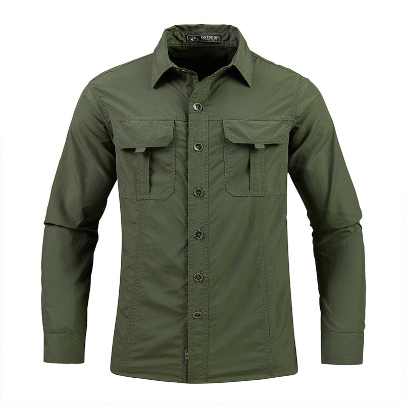 Men Quick Dry Outdoor Sun Protection Shirt
