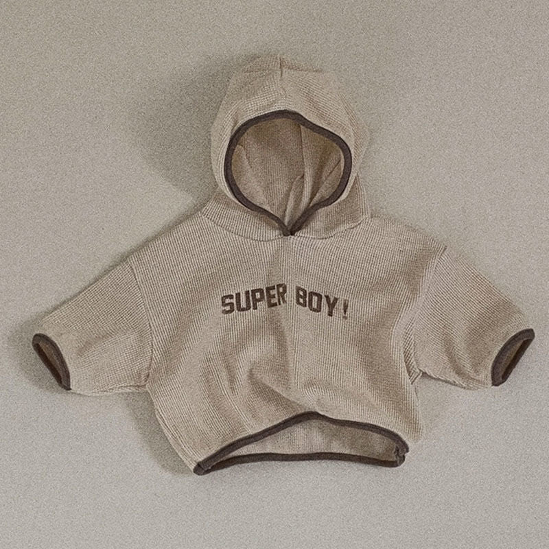 Comfort Letter Print Kids Pullover Sweatshirt