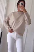 Women's Round Neck Pullover Casual Top