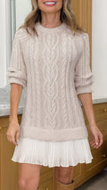 Women's Solid Color Knit Sweater