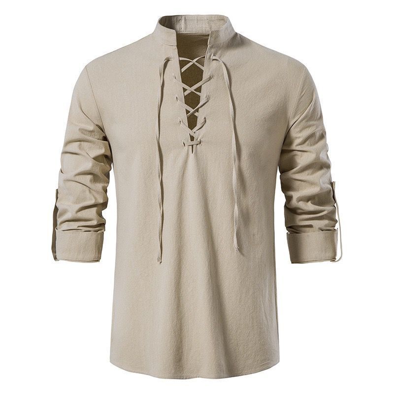 Classic Stand Collar Casual Shirt for Men
