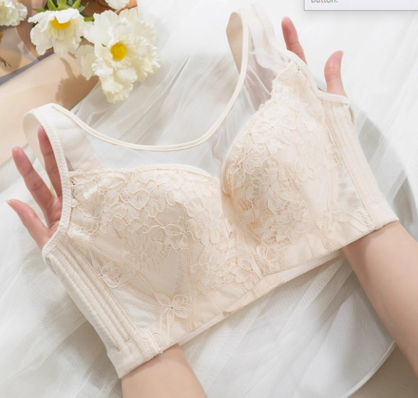 Elegant Lace Back Support Bra