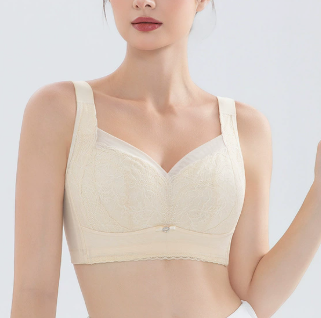 Full Coverage Lace Wireless Support Bra