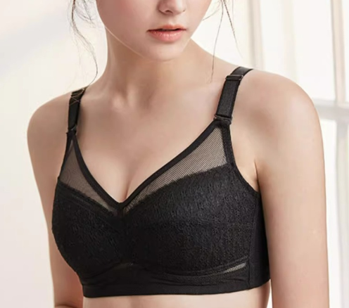 Soft Cotton Lace Full Coverage Support Bra
