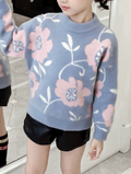 Girls Thickened Velvet Pullover Sweater