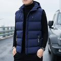 Men’s Hooded Down Cotton Sleeveless Vest