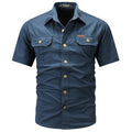 Men’s Pure Cotton Slim Casual Long Sleeve Shirt