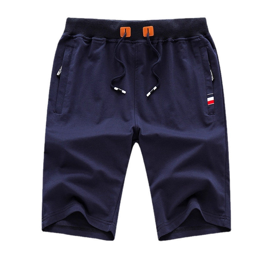 Loose Elastic Waist Mid Length Casual Shorts for Men