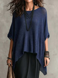 Hollow Out Loose Shawl Top