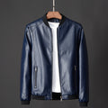 Men’s Korean Style Slim Casual Motorcycle Leather Jacket