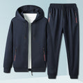 Hooded Cardigan Sportswear Set for Men