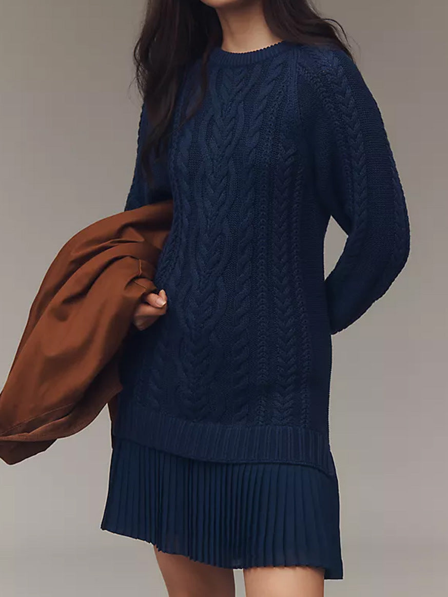 Women's Solid Color Knit Sweater