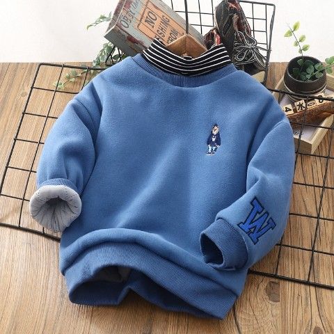 Boys Half Turtleneck Cotton Sweatshirt