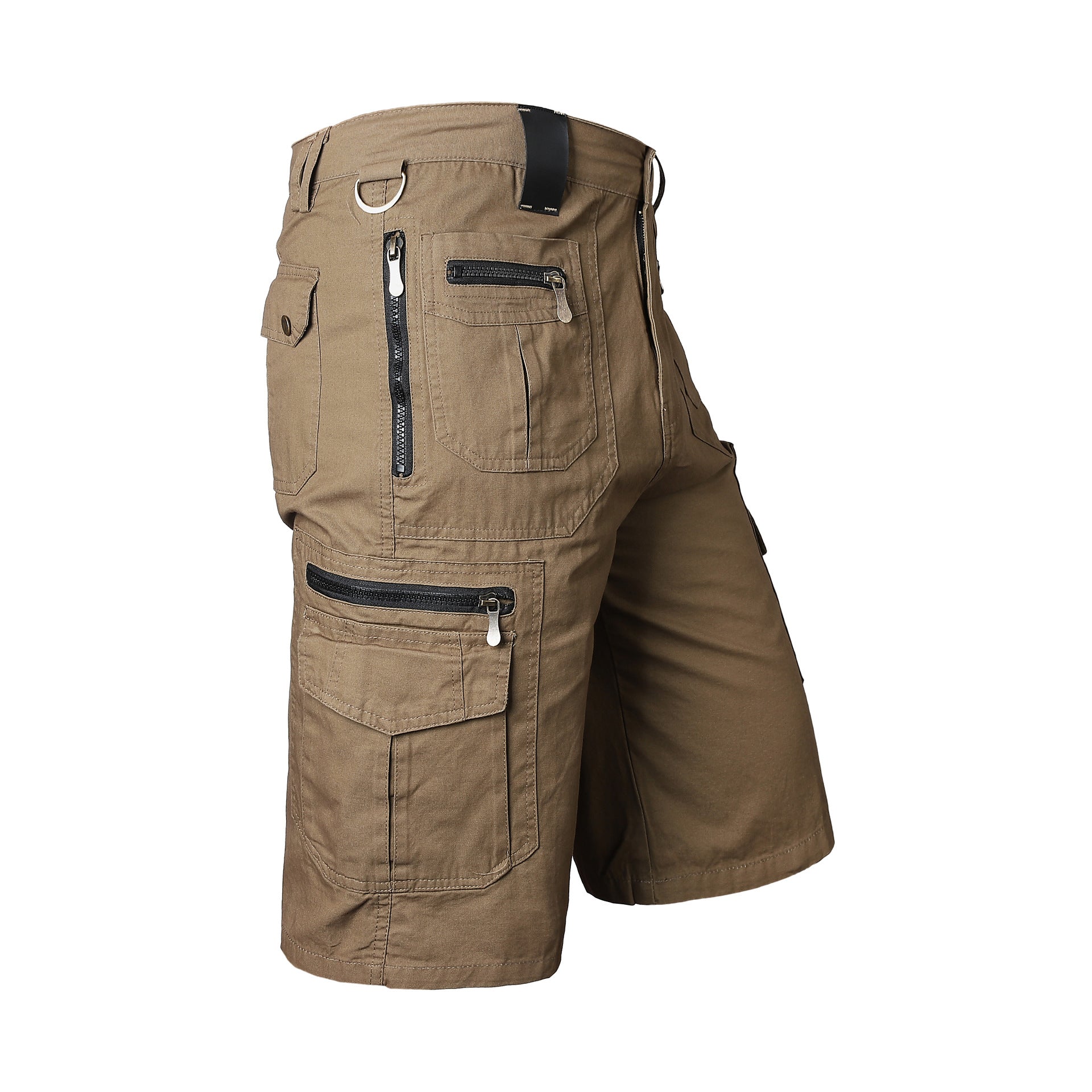 Loose Straight Leg Multi Pocket Cargo Shorts for Men
