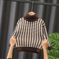 Boys Fleece-Lined Turtleneck Knit Top