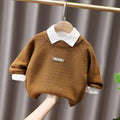 Boys Warm Knit Base Sweater