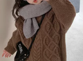 Retro Twist Knit Sweater for Kids