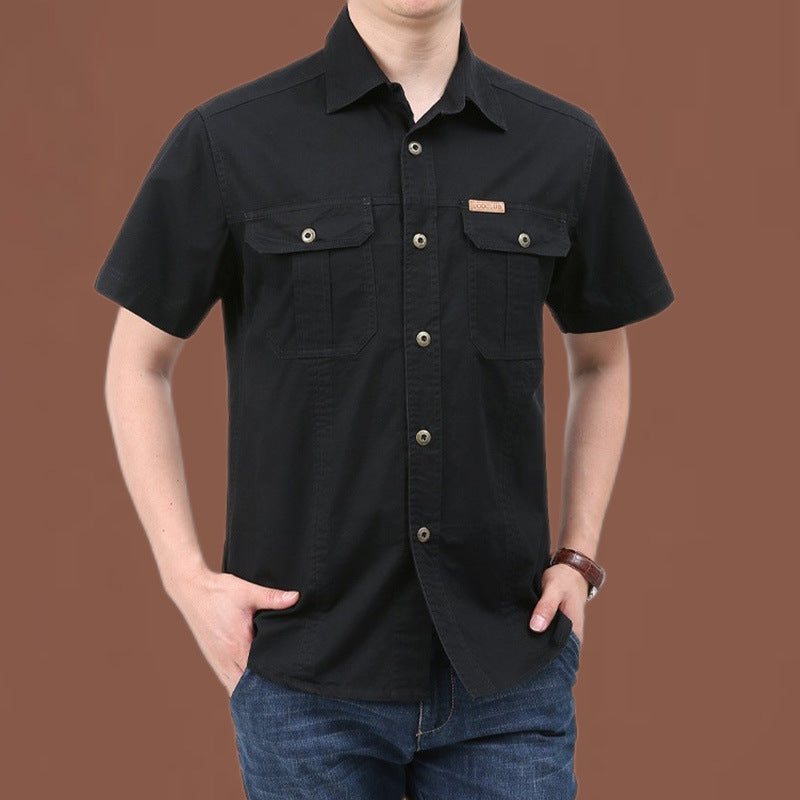 Men’s Outdoor Multi Pocket Short Sleeve Shirt