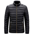 Men Lightweight Cotton Stand Collar Casual Jacket
