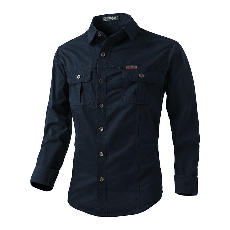 Men’s Casual Workwear Long Sleeve Shirt