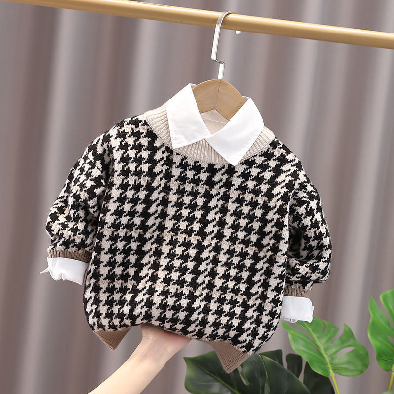 Boys Warm Thick Knit Sweater
