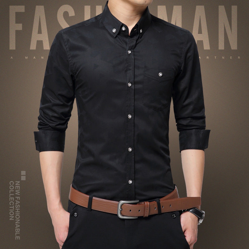 Men’s Casual No Iron Cotton Shirt