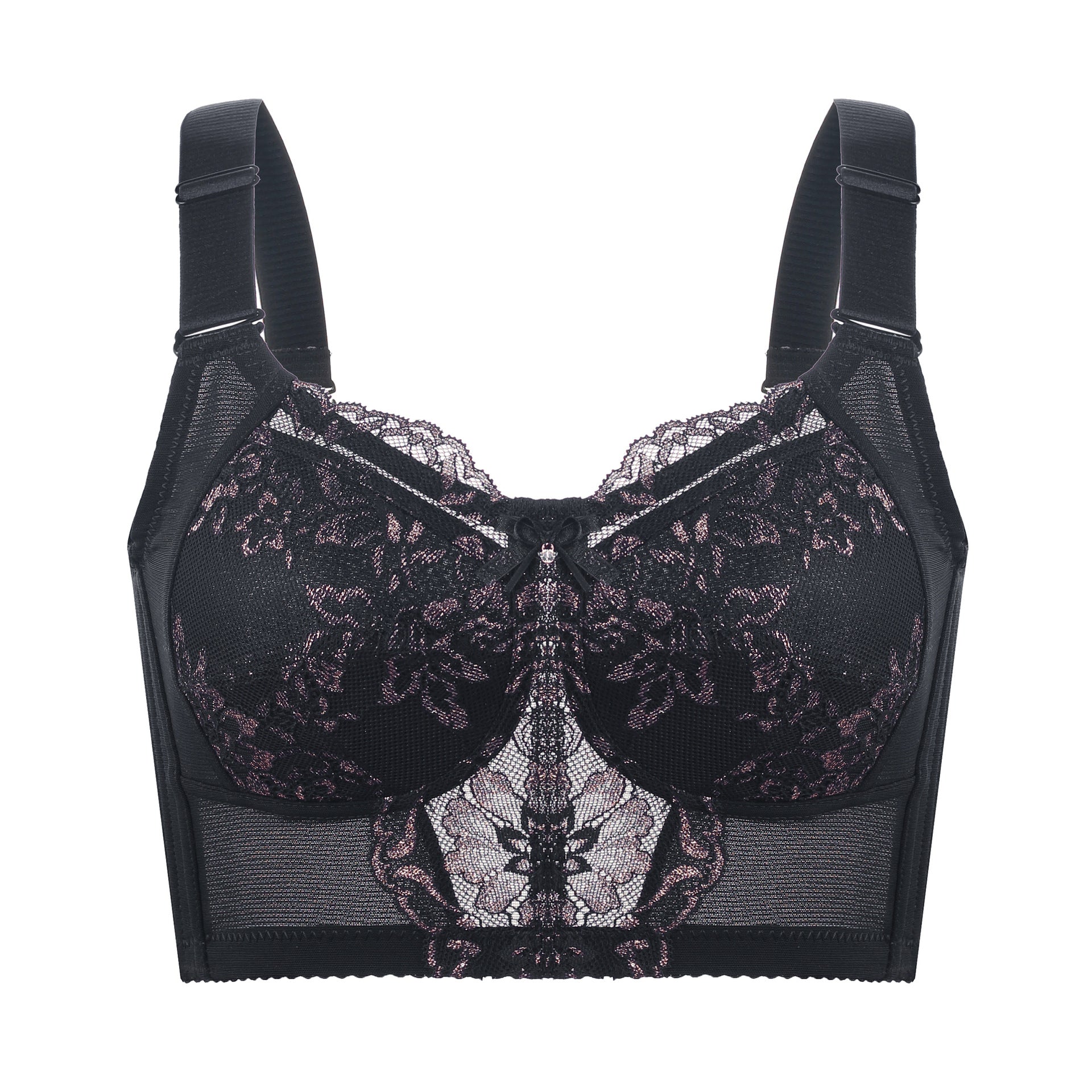 Lightweight Sheer Full Cup Support Bra Set