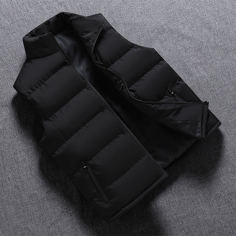 Men Thickened Hand-Stuffed Cotton Vest
