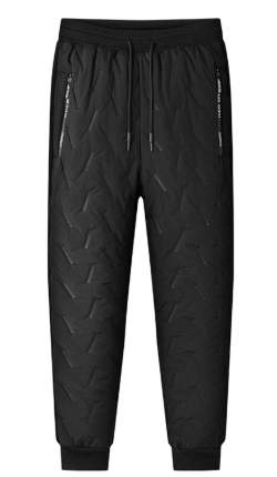Warm Lined Cotton Casual Pants for Men