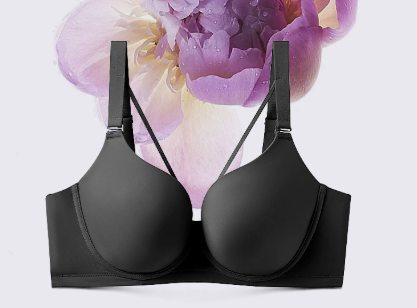 Seamless Steel Ring Push Up Support Bra