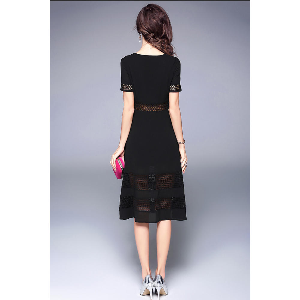 Womemn Stylish V Neck Party Dress