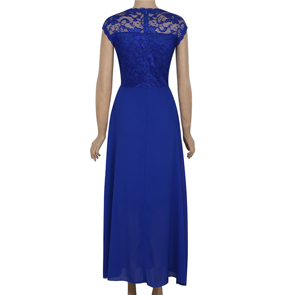 Lace Up Cap Sleeve Pleated Dress