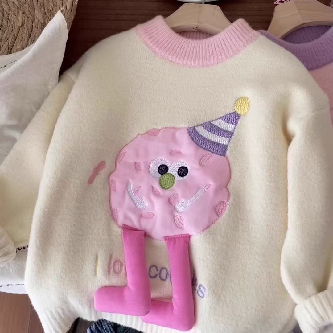 Girls Elegant Base Knit Sweater