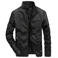 Men’s Casual Motorcycle Style Thin Leather Jacket
