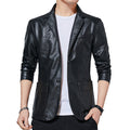 Men’s Slim Fit Korean Style Leather Jacket