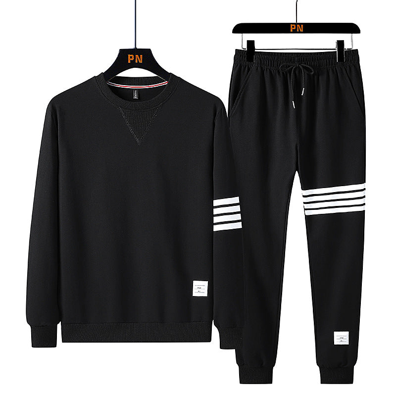Men Four Stripe Casual Sportswear Set