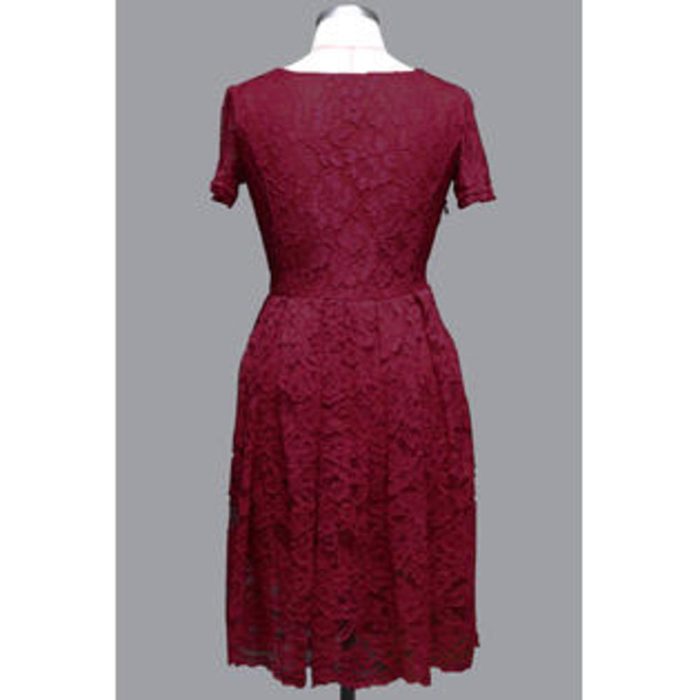 Women Short Skater Lace Halter Dress