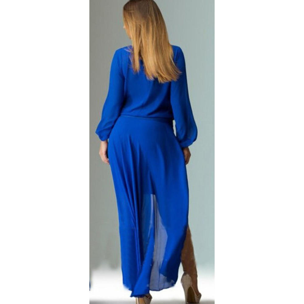 Women Full Sleeve Side Open Loose Dress