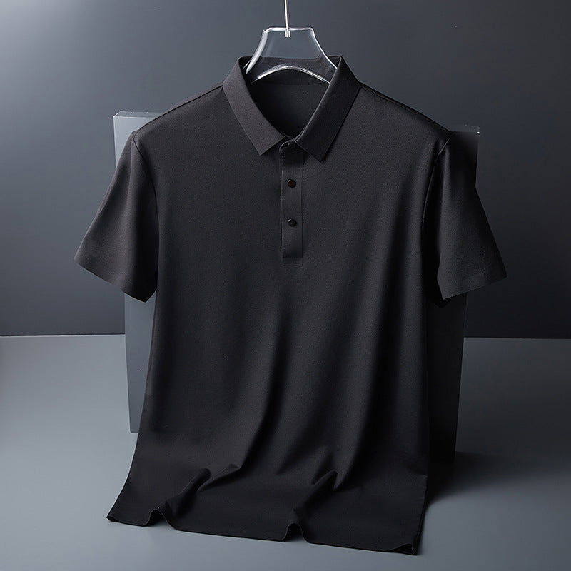 Men’s Ice Silk Breathable Casual Polo Shirt