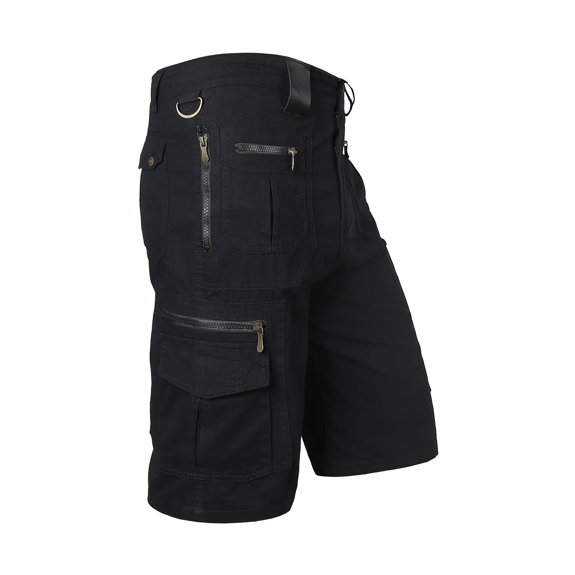 Loose Straight Leg Multi Pocket Cargo Shorts for Men
