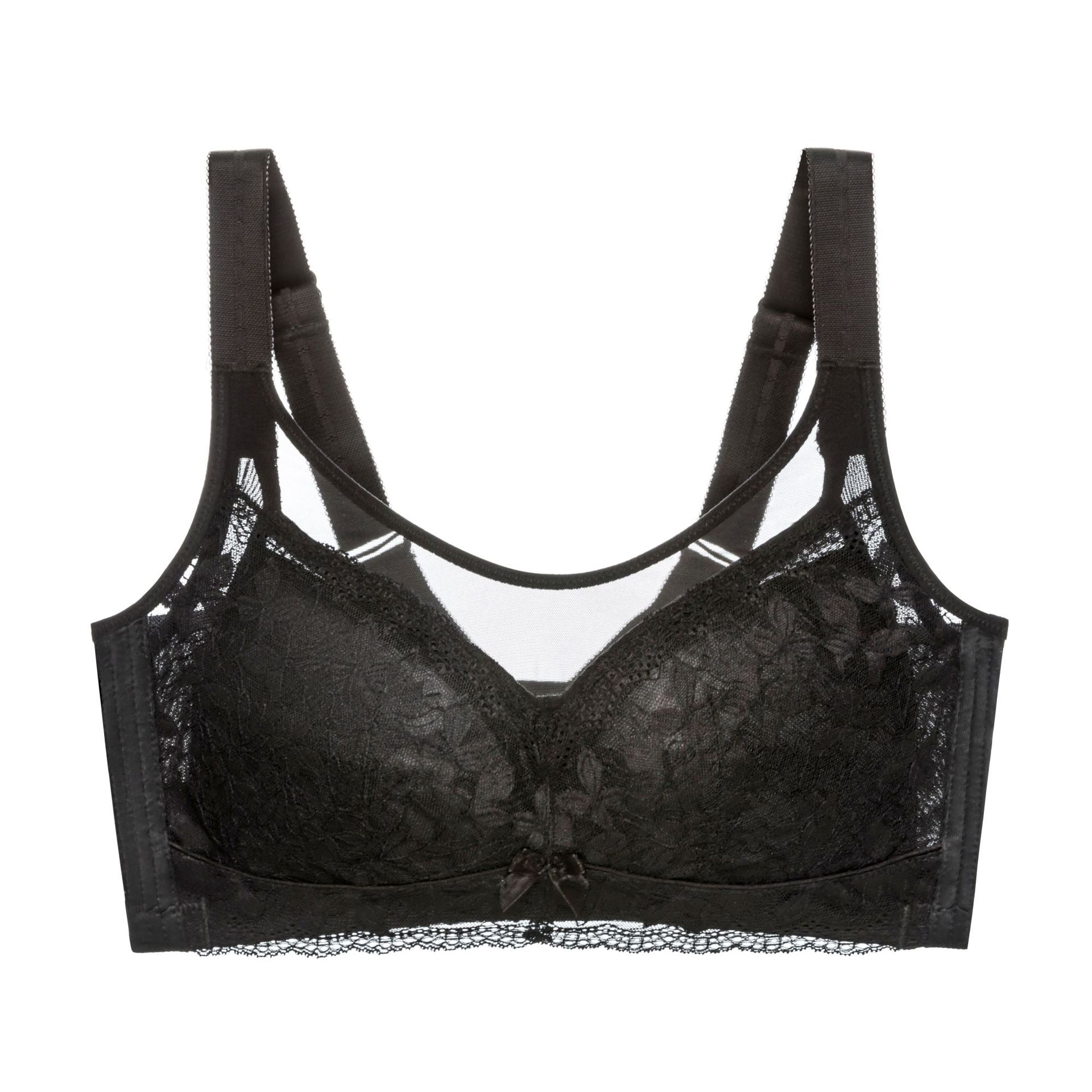Lace Full Cup Wireless Support Bra for Women