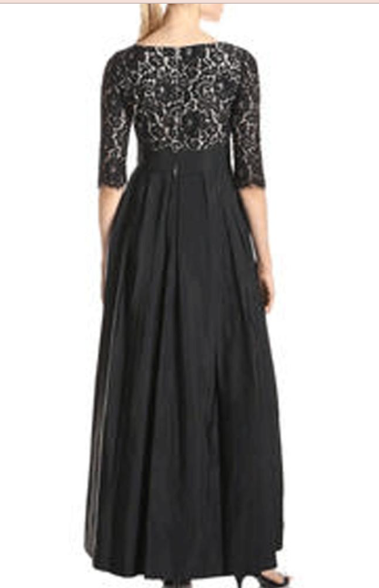 Women Plus Size Lace Stitching Maxi Dress