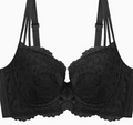 Elegant Lace Support Bra with Adjustable Comfort Fit