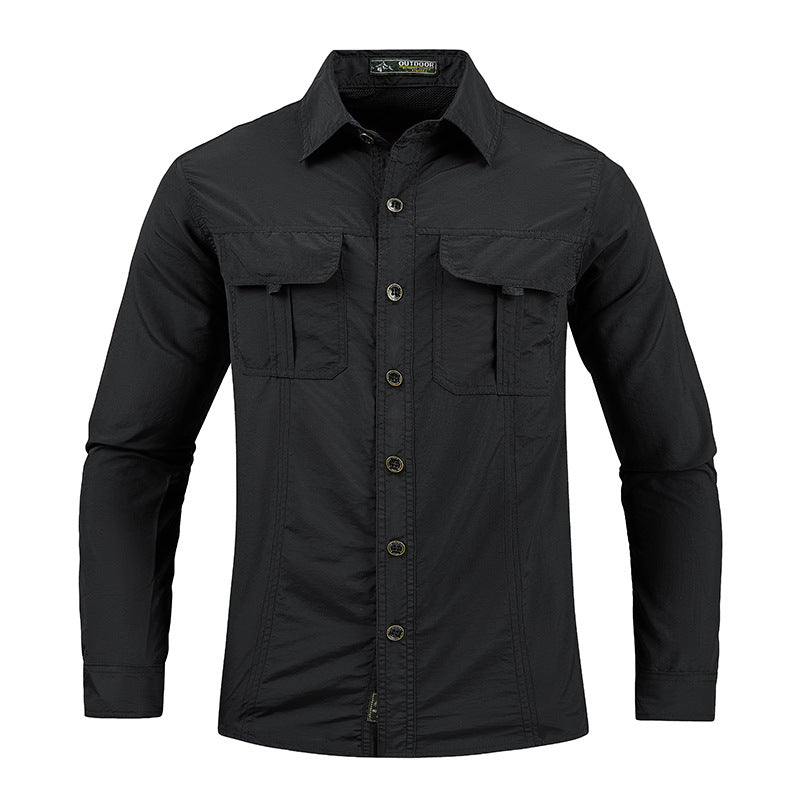Men Quick Dry Outdoor Sun Protection Shirt