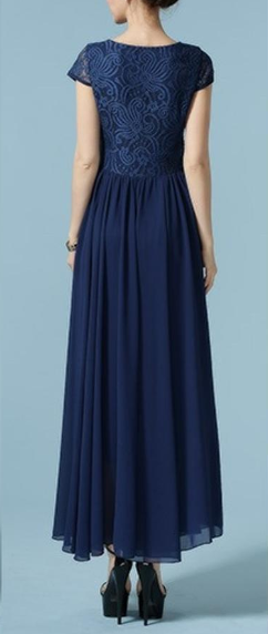 Women Elegant Long Pleated Skirt Dress
