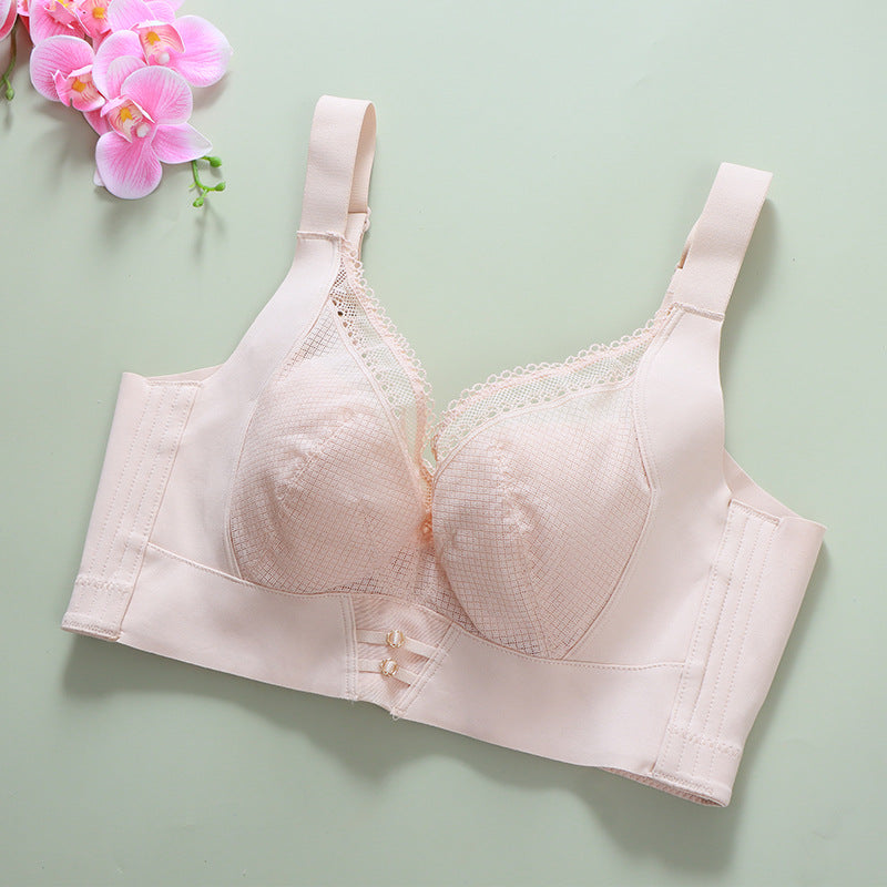 Memory Steel Ring Gathering Support Bra