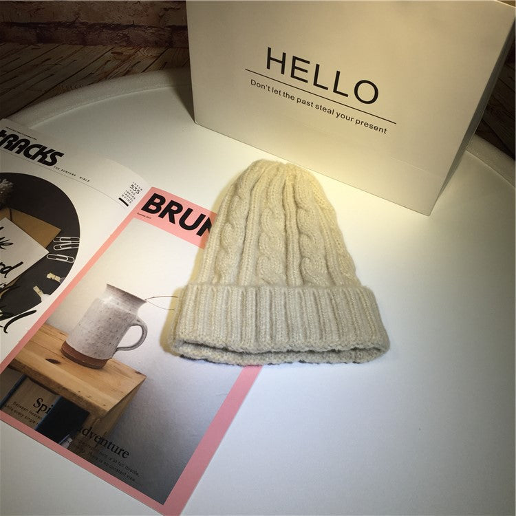 Cozy Twist Knit Warm Ear Shield Hat