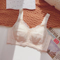 Women Full Cup Lace Ringless Support Bra