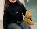 Girls Warm Turtleneck Knitted Sweater